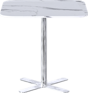 Stainless Plus Cafe Table - 80cm Rd